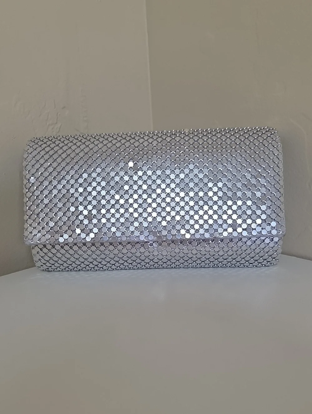 Jessica McClintock sparkling silver